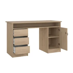 Bureaus< Bureau Boston Eiken - 126x76x55 cm