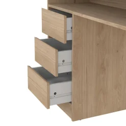 Bureaus< Bureau Boston Eiken - 126x76x55 cm