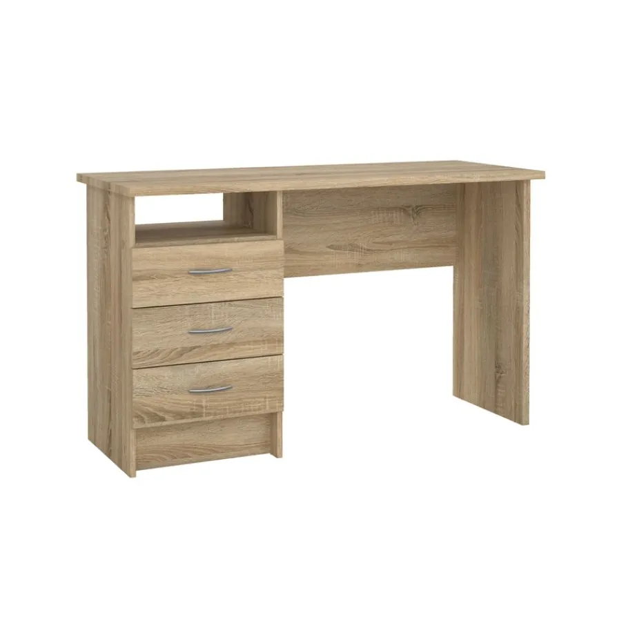 Bureaus< Bureau Boston Eiken - 121x73x49 cm