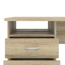 Bureaus< Bureau Boston Eiken - 121x73x49 cm