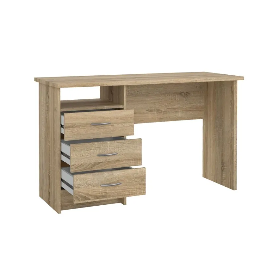 Bureaus< Bureau Boston Eiken - 121x73x49 cm