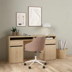 Bureaus< Bureau Boston Eiken - 149x78x49 cm