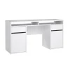 Bureaus< Bureau Boston Hoogglans Wit - 149x78x49 cm