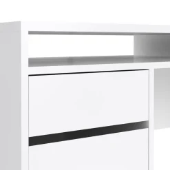 Bureaus< Bureau Boston Hoogglans Wit - 149x78x49 cm