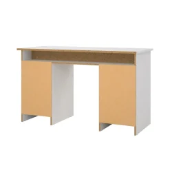 Bureaus< Bureau Boston Wit / Eiken - 126x76x55 cm