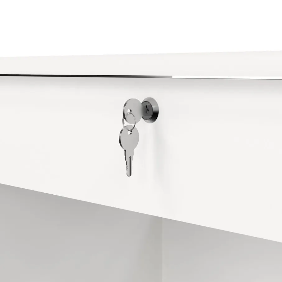 Bureaus< Bureau Boston Wit - 110x76x49 cm