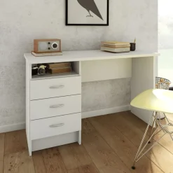 Bureaus< Bureau Boston Wit - 121x73x49 cm