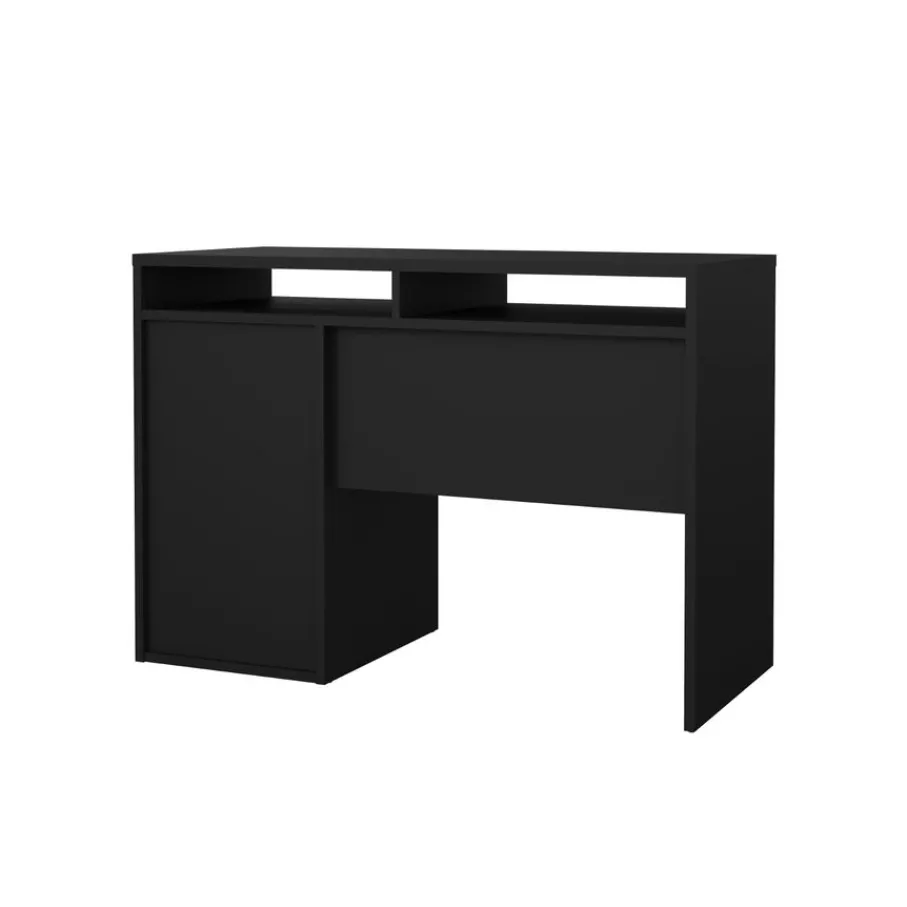 Bureaus< Bureau Boston Zwart - 111x78x49 cm