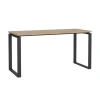 Bureaus|Sidetables< Bureau Bram Eiken / Donkergrijs - 150x76x60 cm