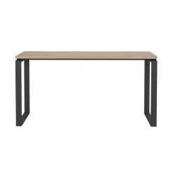 Bureaus|Sidetables< Bureau Bram Eiken / Donkergrijs - 150x76x60 cm