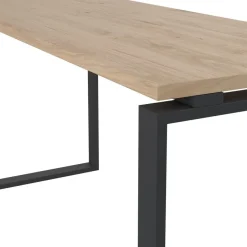 Bureaus|Sidetables< Bureau Bram Eiken / Donkergrijs - 150x76x60 cm