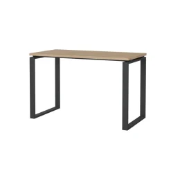 Bureaus|Sidetables< Bureau Bram Eiken / Donkergrijs - 120x76x60 cm