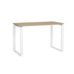 Bureaus|Sidetables< Bureau Bram Eiken / Wit - 120x76x60 cm