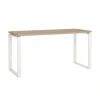 Bureaus|Sidetables< Bureau Bram Eiken / Wit - 150x76x60 cm