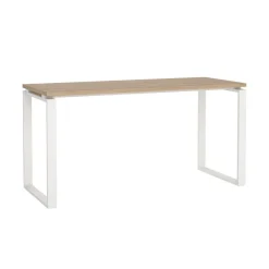 Bureaus|Sidetables< Bureau Bram Eiken / Wit - 150x76x60 cm
