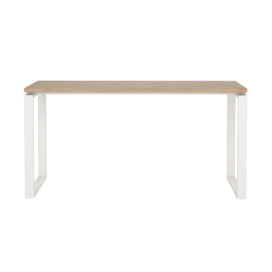 Bureaus|Sidetables< Bureau Bram Eiken / Wit - 150x76x60 cm