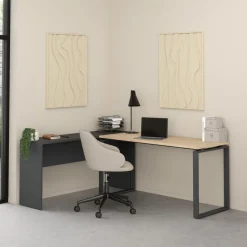 Bureaus< Bureau Bram Uitbreiding Donkergrijs - 150x76x40 cm