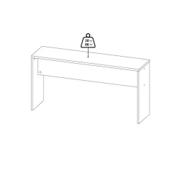 Bureaus< Bureau Bram Uitbreiding Donkergrijs - 150x76x40 cm