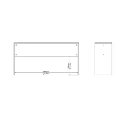 Bureaus< Bureau Bram Uitbreiding Wit - 150x76x40 cm
