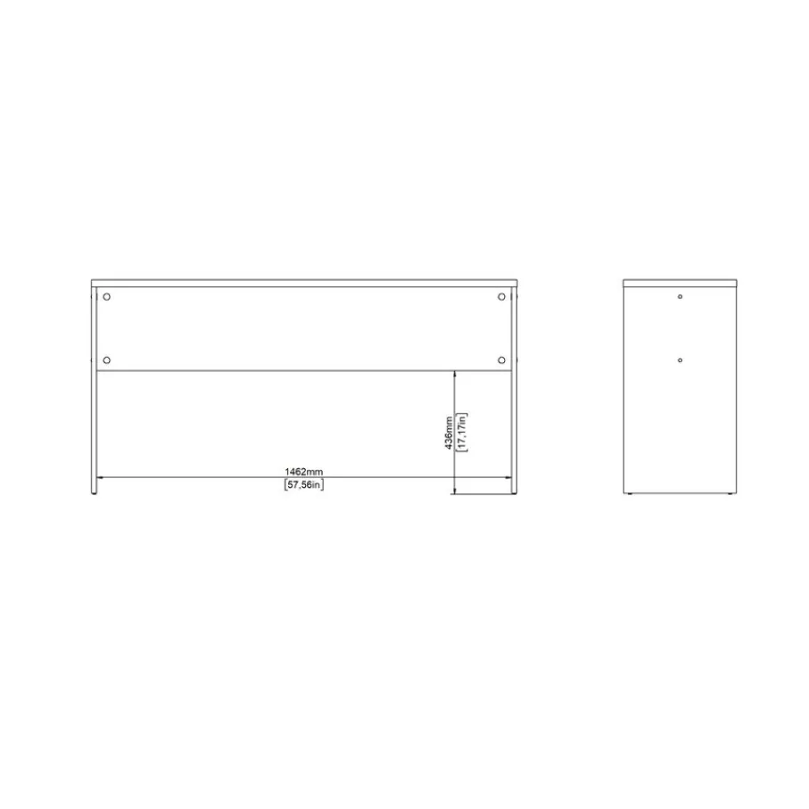 Bureaus< Bureau Bram Uitbreiding Wit - 150x76x40 cm
