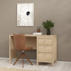 Bureaus< Bureau Dallas Eiken - 121x77x48 cm