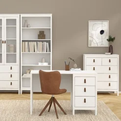 Bureaus< Bureau Dallas Wit - 121x77x48 cm