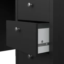 Bureaus< Bureau Dallas Zwart - 121x77x48 cm
