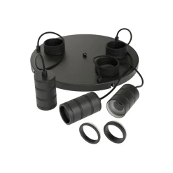 Hanglampen<Calex Hanglamp Retro Zwart - 3 x E27 - Ø 40 cm