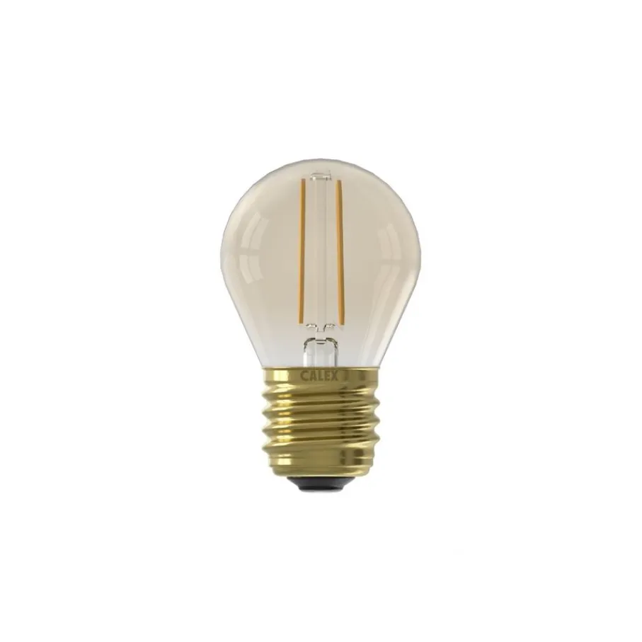 Lichtbronnen<Calex Lichtbron E27 Kogellamp Goud