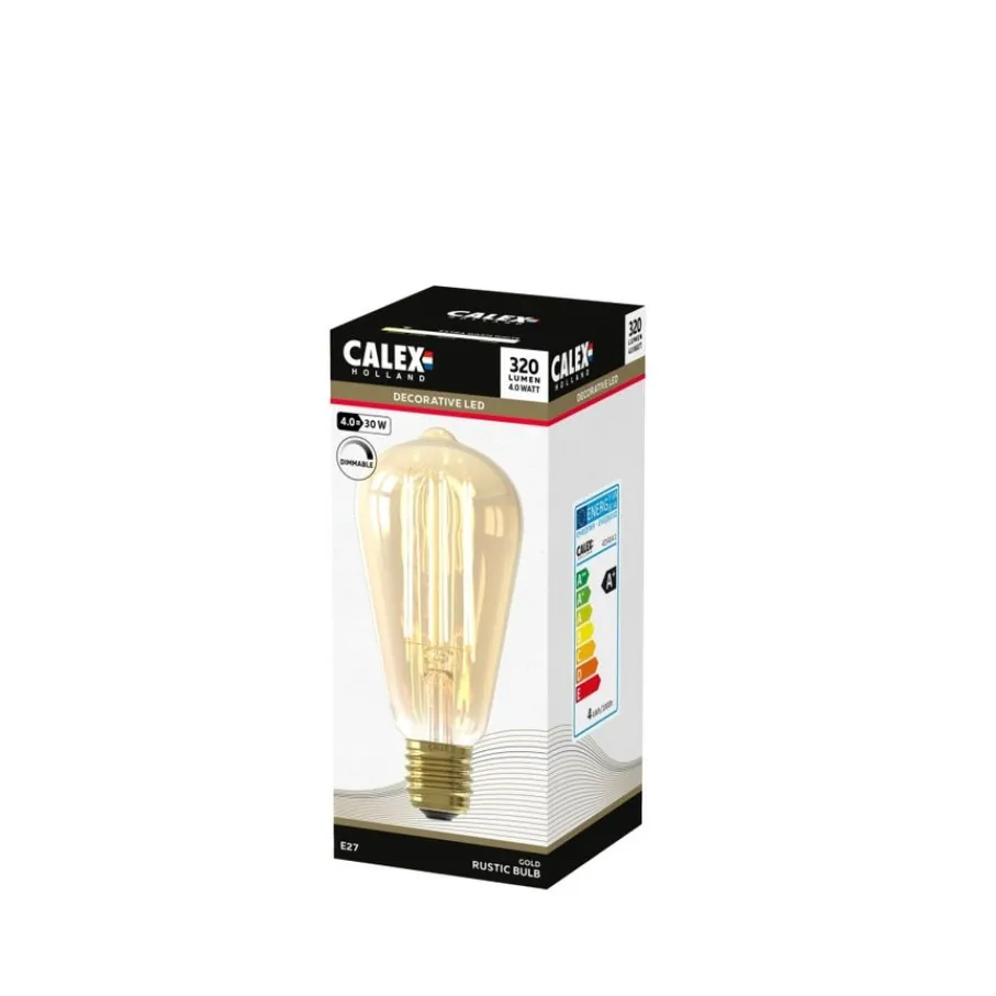 Lichtbronnen<Calex Lichtbron E27 Rustieklamp Goud