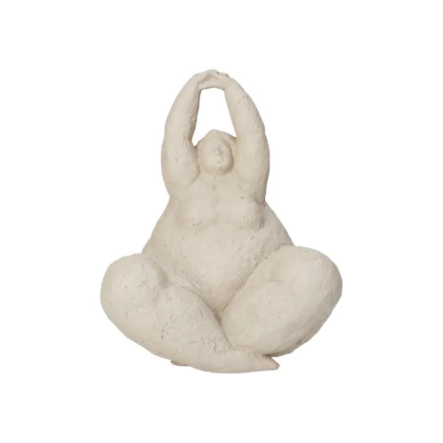 Decoratie Beelden< Deco Beeld Feline Beige - 24 cm hoog