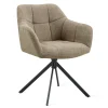 Eetkamerstoelen< Draaibare Eetkamerstoel Ana Taupe