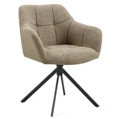 Eetkamerstoelen< Draaibare Eetkamerstoel Ana Taupe