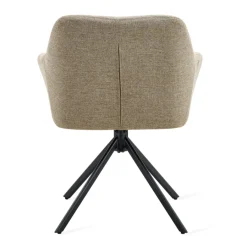 Eetkamerstoelen< Draaibare Eetkamerstoel Ana Taupe
