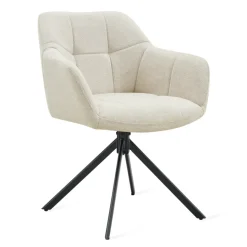Eetkamerstoelen< Draaibare Eetkamerstoel Ana Beige