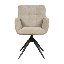 Eetkamerstoelen< Draaibare Eetkamerstoel Bente Beige