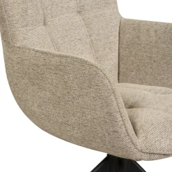 Eetkamerstoelen< Draaibare Eetkamerstoel Bente Beige