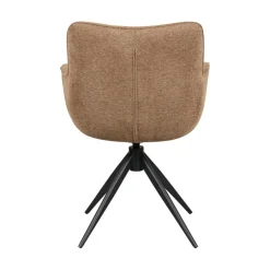 Eetkamerstoelen< Draaibare Eetkamerstoel Bente Hazelnootbruin