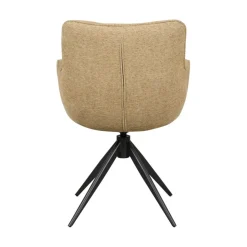 Eetkamerstoelen< Draaibare Eetkamerstoel Bente Mosterdgeel