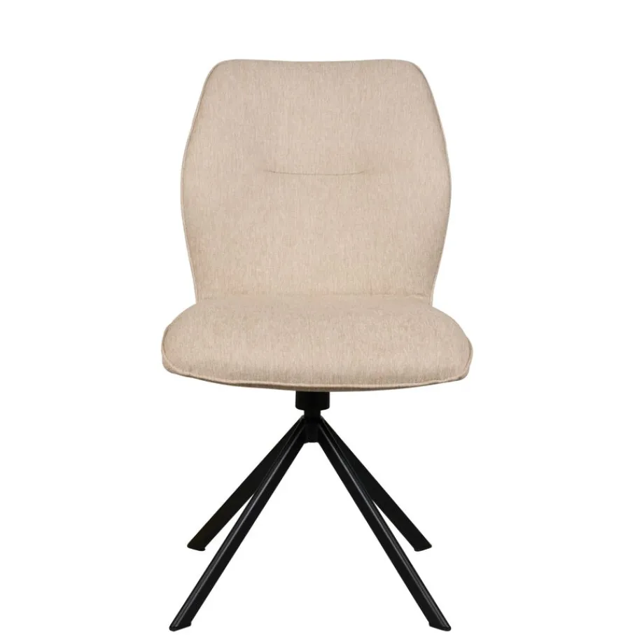 Eetkamerstoelen< Draaibare Eetkamerstoel Bjorna Beige