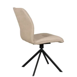 Eetkamerstoelen< Draaibare Eetkamerstoel Bjorna Beige