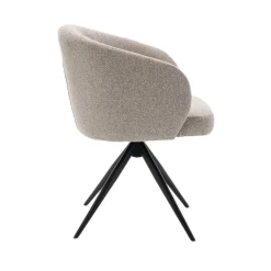 Eetkamerstoelen< Draaibare Eetkamerstoel Connor Greige