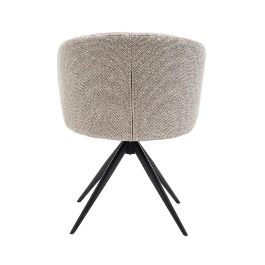 Eetkamerstoelen< Draaibare Eetkamerstoel Connor Greige