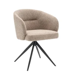 Eetkamerstoelen< Draaibare Eetkamerstoel Connor Beige