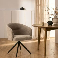 Eetkamerstoelen< Draaibare Eetkamerstoel Connor Beige