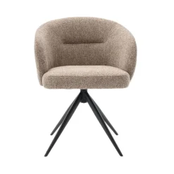 Eetkamerstoelen< Draaibare Eetkamerstoel Connor Beige