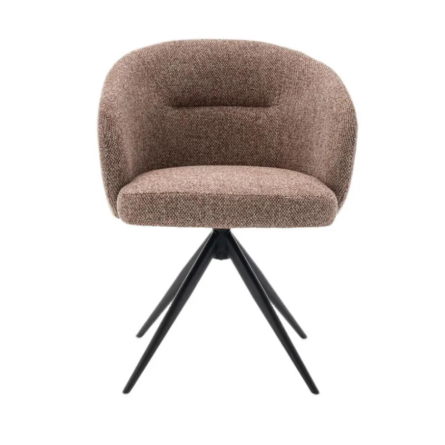 Eetkamerstoelen< Draaibare Eetkamerstoel Connor Cognac