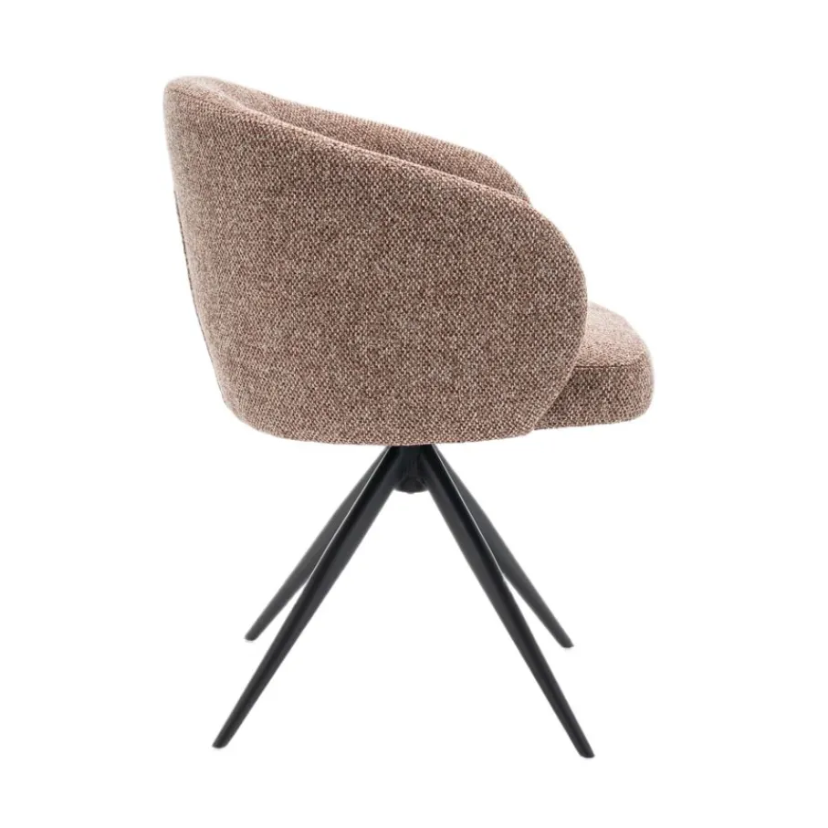 Eetkamerstoelen< Draaibare Eetkamerstoel Connor Cognac