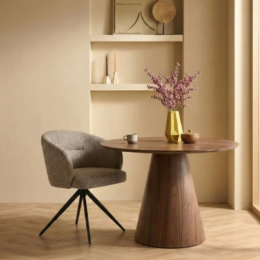 Eetkamerstoelen< Draaibare Eetkamerstoel Connor Groen
