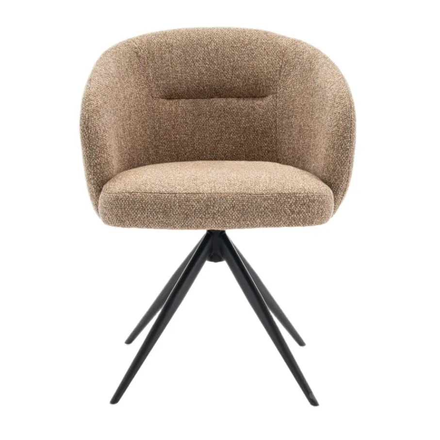 Eetkamerstoelen< Draaibare Eetkamerstoel Connor Mosterd